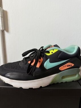 Nike Kids' Air Max Black Mint Orange Athletic Sneakers